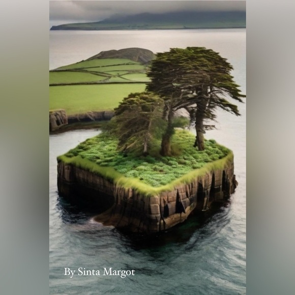 Digital AI art by me as a print once purchased, image of Ireland . NWT nature - Picture 1 of 2